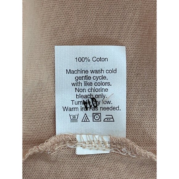 J.Crew Women's Tissue T Long Sleeve V-Neck Top in Peach - Sz M - Picture 4 of 4